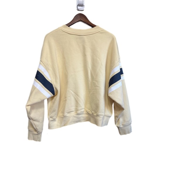 Wild‎ Fable Yellow Striped V Neck Sweatshirt Women's Size Large - Picture 6 of 6